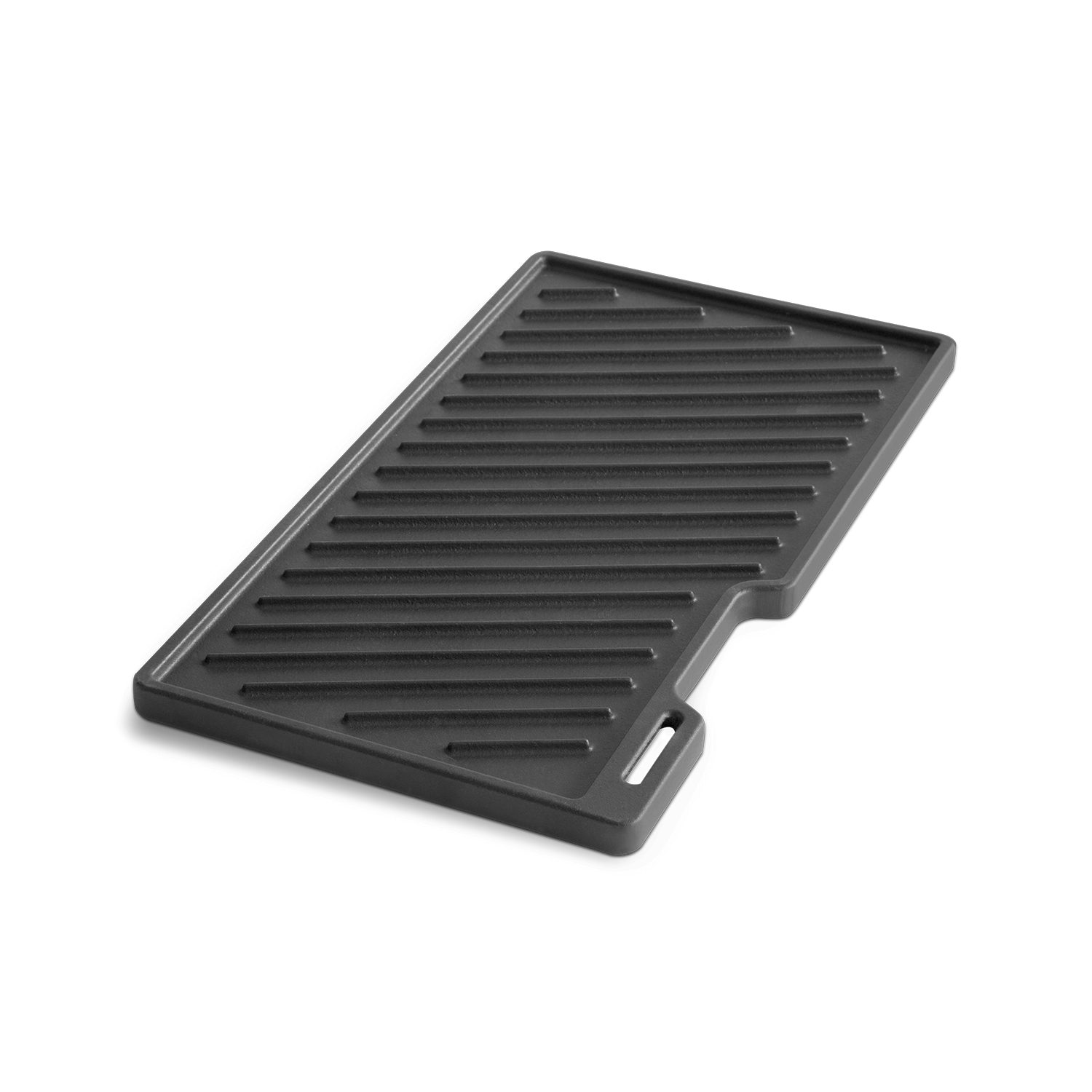 BURNHARD® Grillrost Gusseisen Wendeplatte FRED 41,5 x 23,5 x 2 cm, Gusseisen Wendeplatte