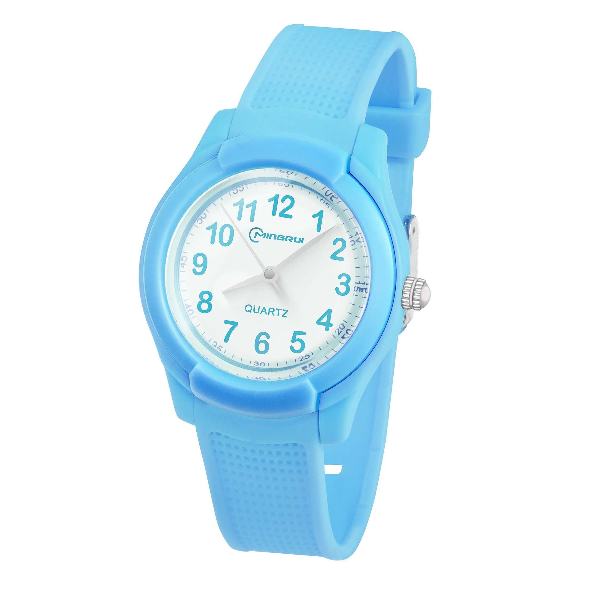 Quarzuhr Kinder Silikon Armbanduhr Gummi Uhr Bunte Mädchen Jungen Kinderuhr