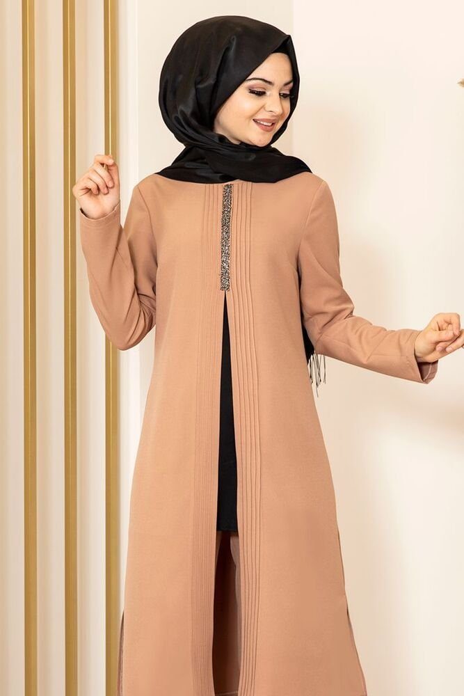 fashionshowcase Anzug Damen Zweiteiler - Gerippte Longtunika mit Hose - Mod günstig online kaufen