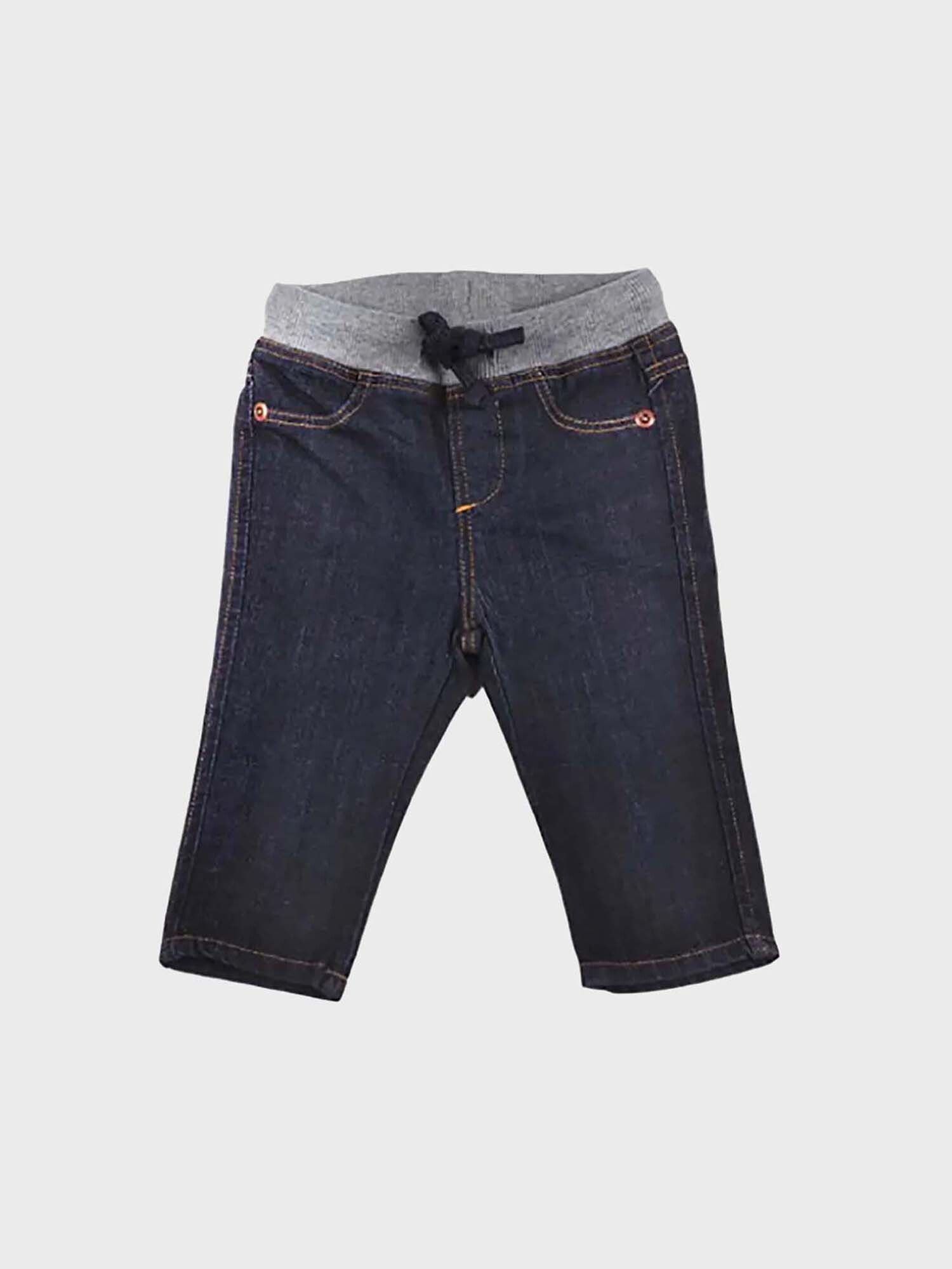 OrganicEra Straight-Jeans Bio-Denim-Babyhose mit Rippbund (1-tlg)