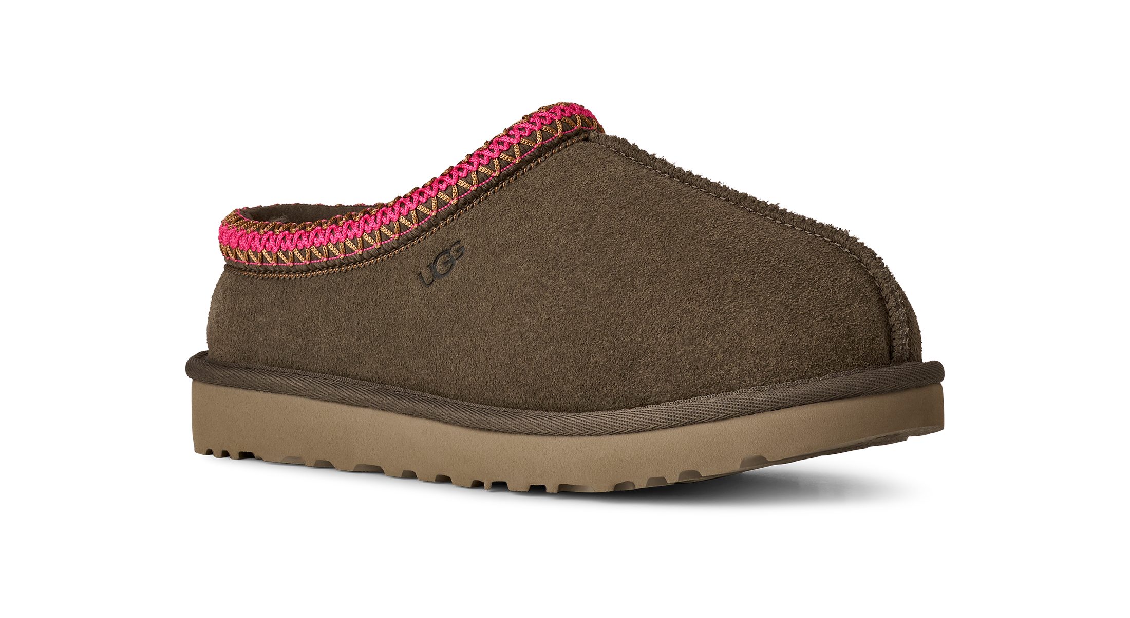 UGG Unisex TASMAN II Hausschuh Homeslipper, Schlupfschuh, Clog mit Textilband verziert