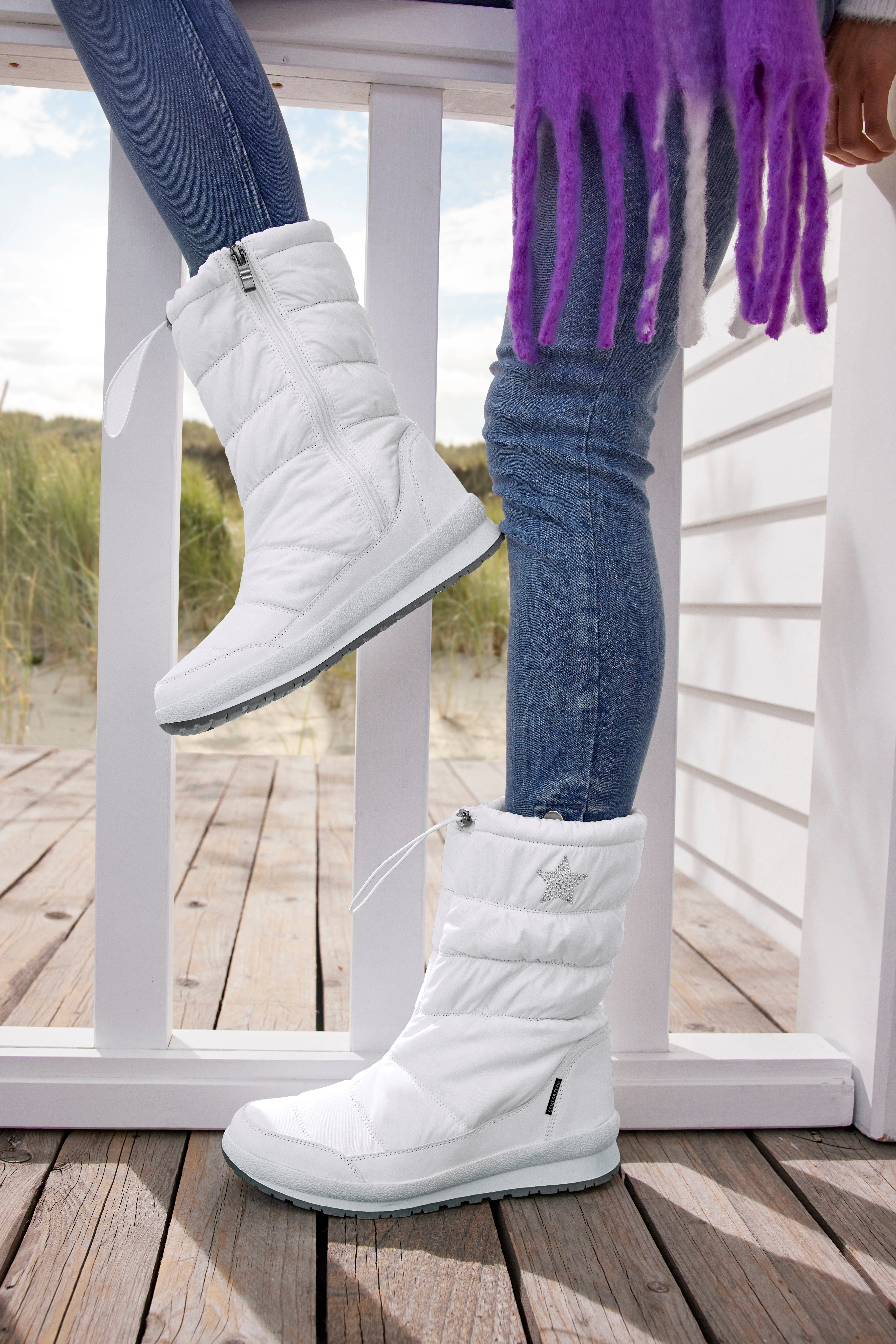LASCANA Winterstiefel Stiefelette, Winterboots mit Warmfutter, günstig online kaufen