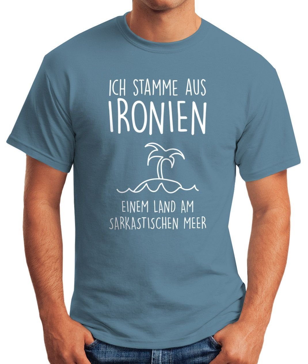 MoonWorks Print-Shirt Herren T-Shirt Ich stamme günstig online kaufen