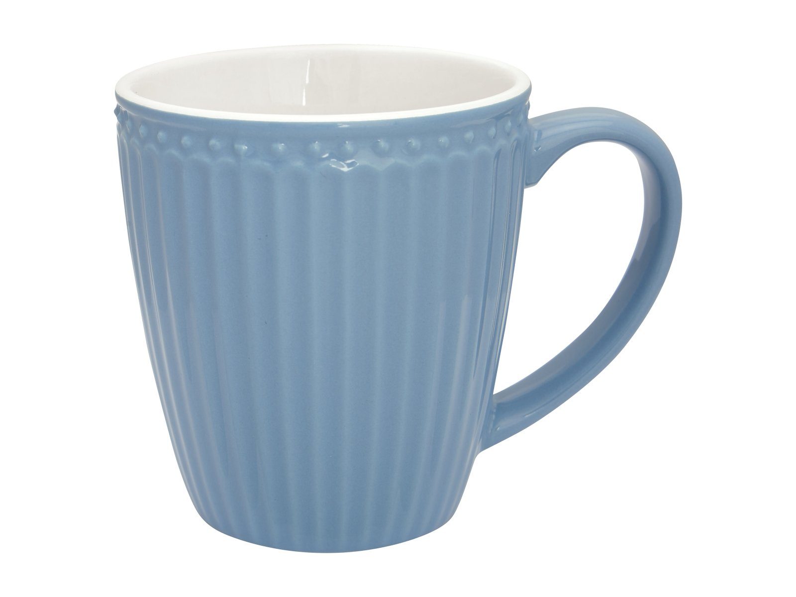 Greengate Becher Alice Becher mit Henkel sky blue 0,4l, Steingut