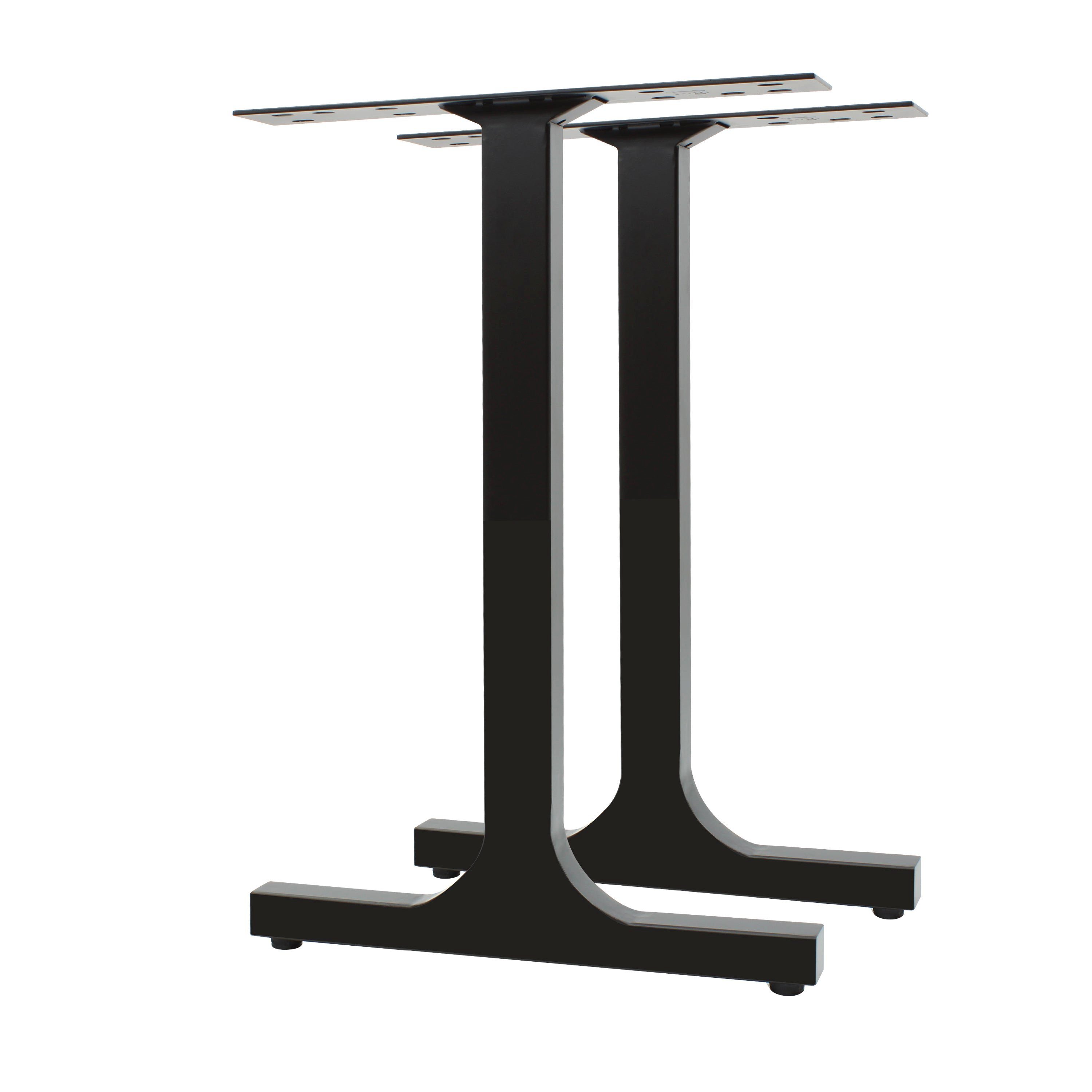 Natural Goods Berlin Möbelkufe H-FORM, (2-St), Tischkufen, Schreib- und Konferenztischbeine, Esstischgestell, Schwarz