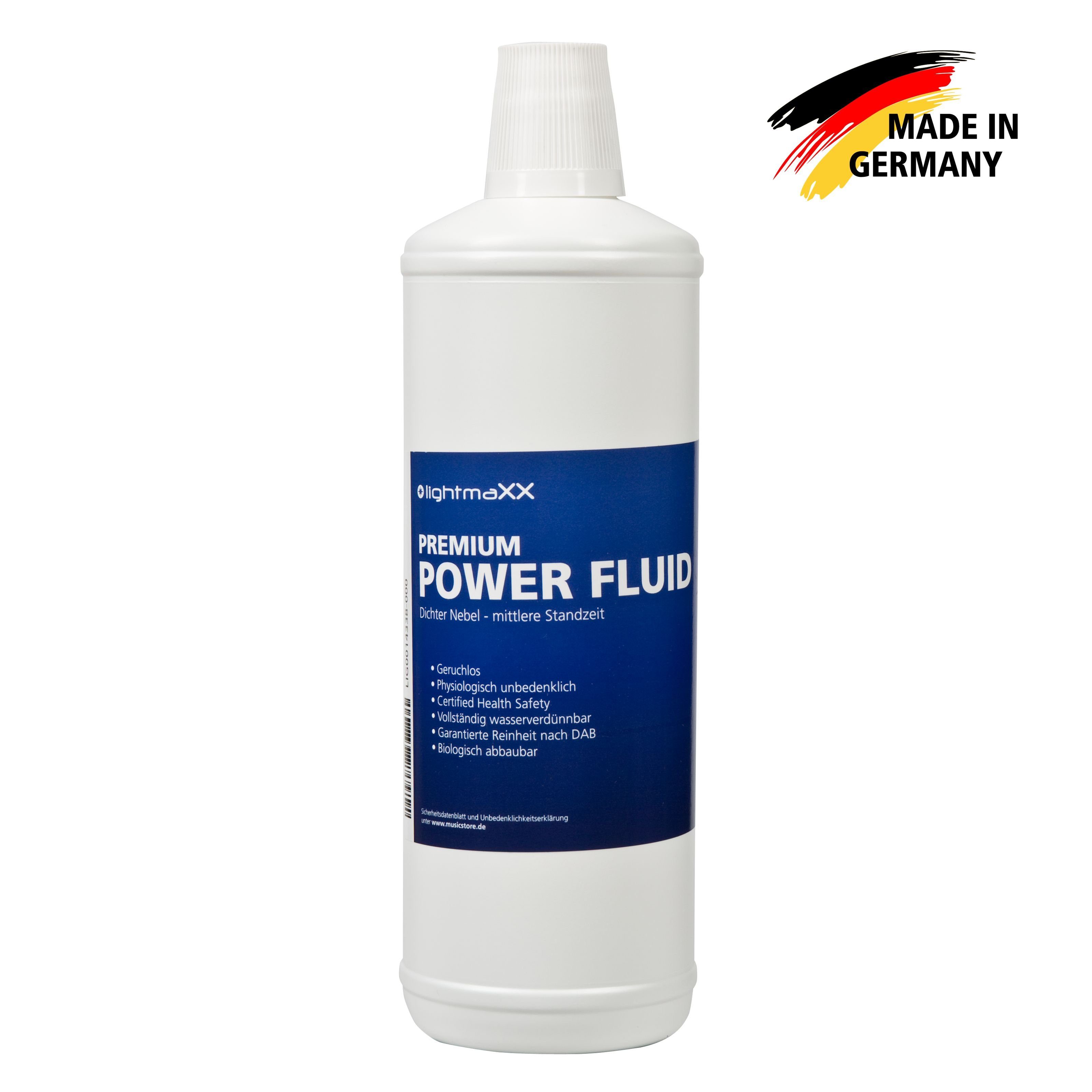 lightmaXX Discolicht, Premium POWER FLUID 1L Nebelfluid - Fluid