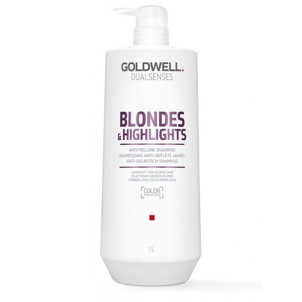Haarshampoo Blondes & 1000ml Anti-Yellow Goldwell Highlights Shampoo