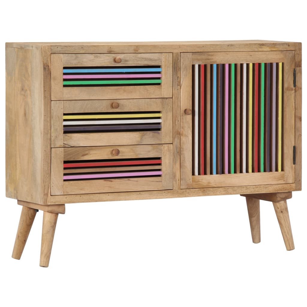 vidaXL Sideboard NA Sideboard 100x30x75 cm Massivholz Mango