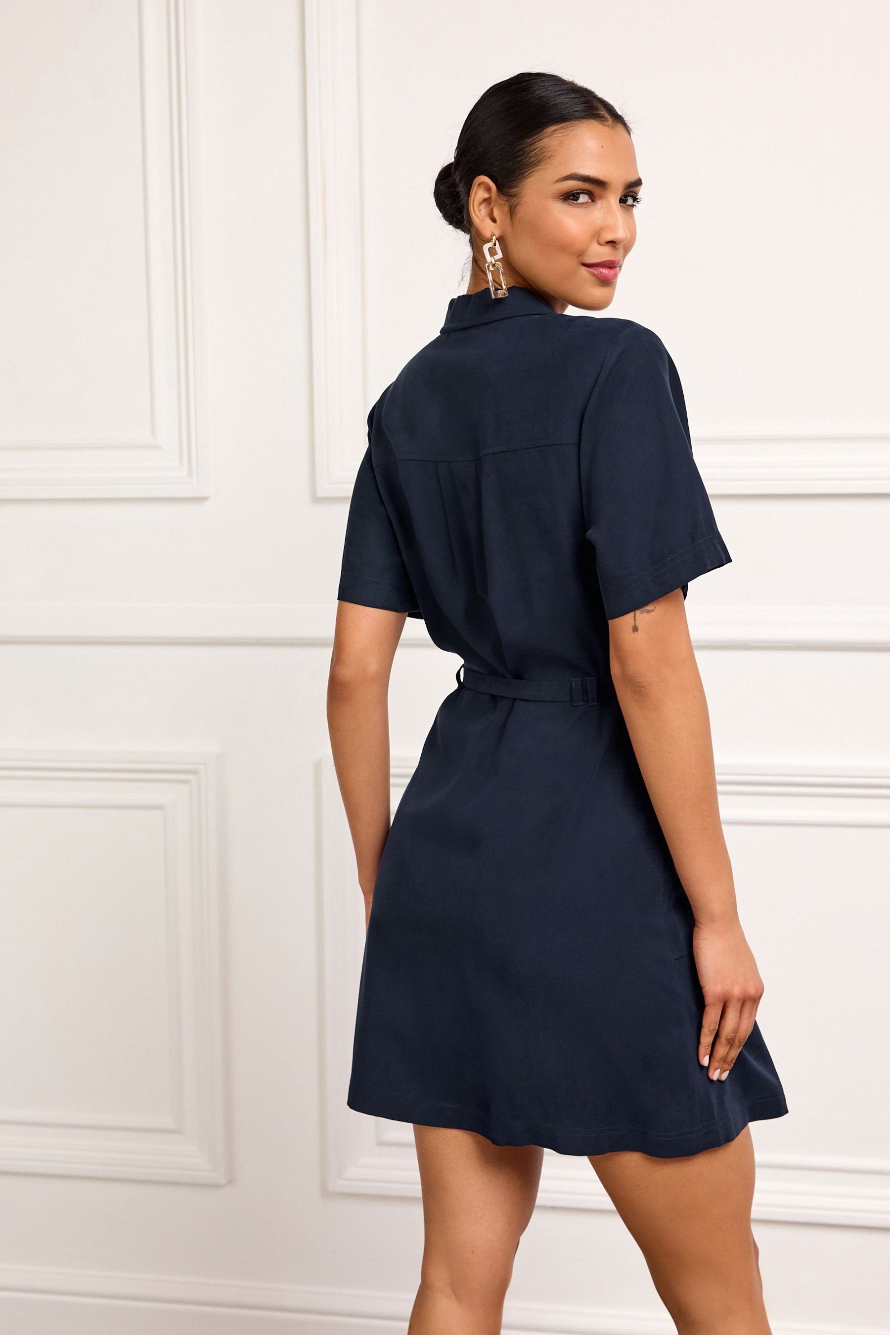 Next Minikleid Tailliertes Minikleid mit Taschendetail günstig online kaufen