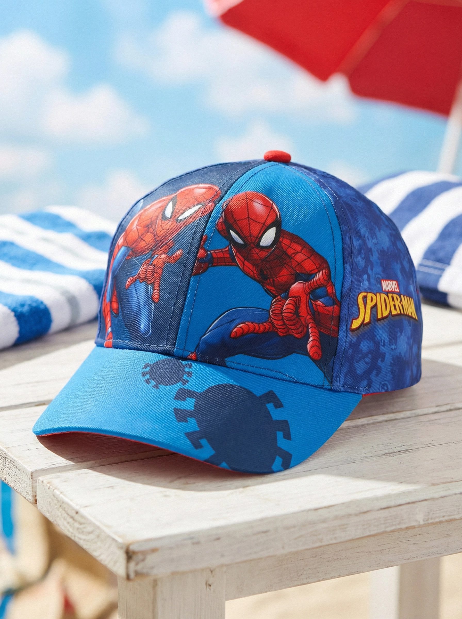 MARVEL Baseball Cap Marvel Spiderman Kinder Jungen Basecap Baseball Kappe Mütze Gr. 52 bis 54