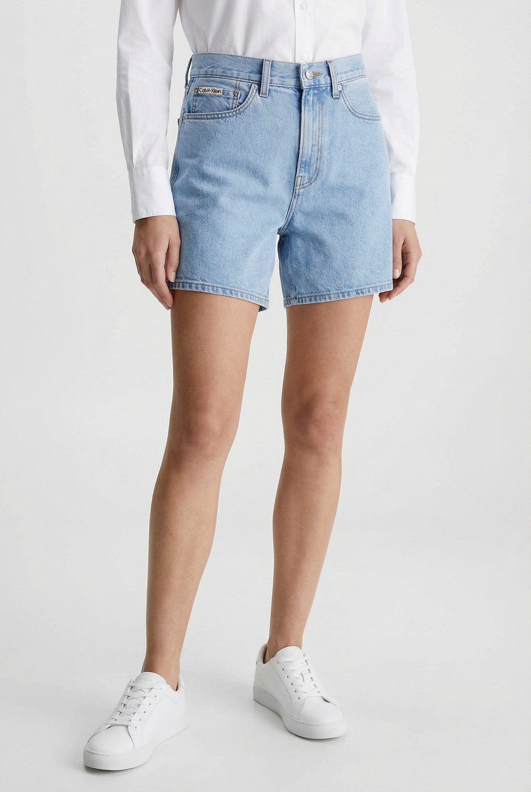 Calvin Klein Jeans Shorts High Rise, reine Baumwolle