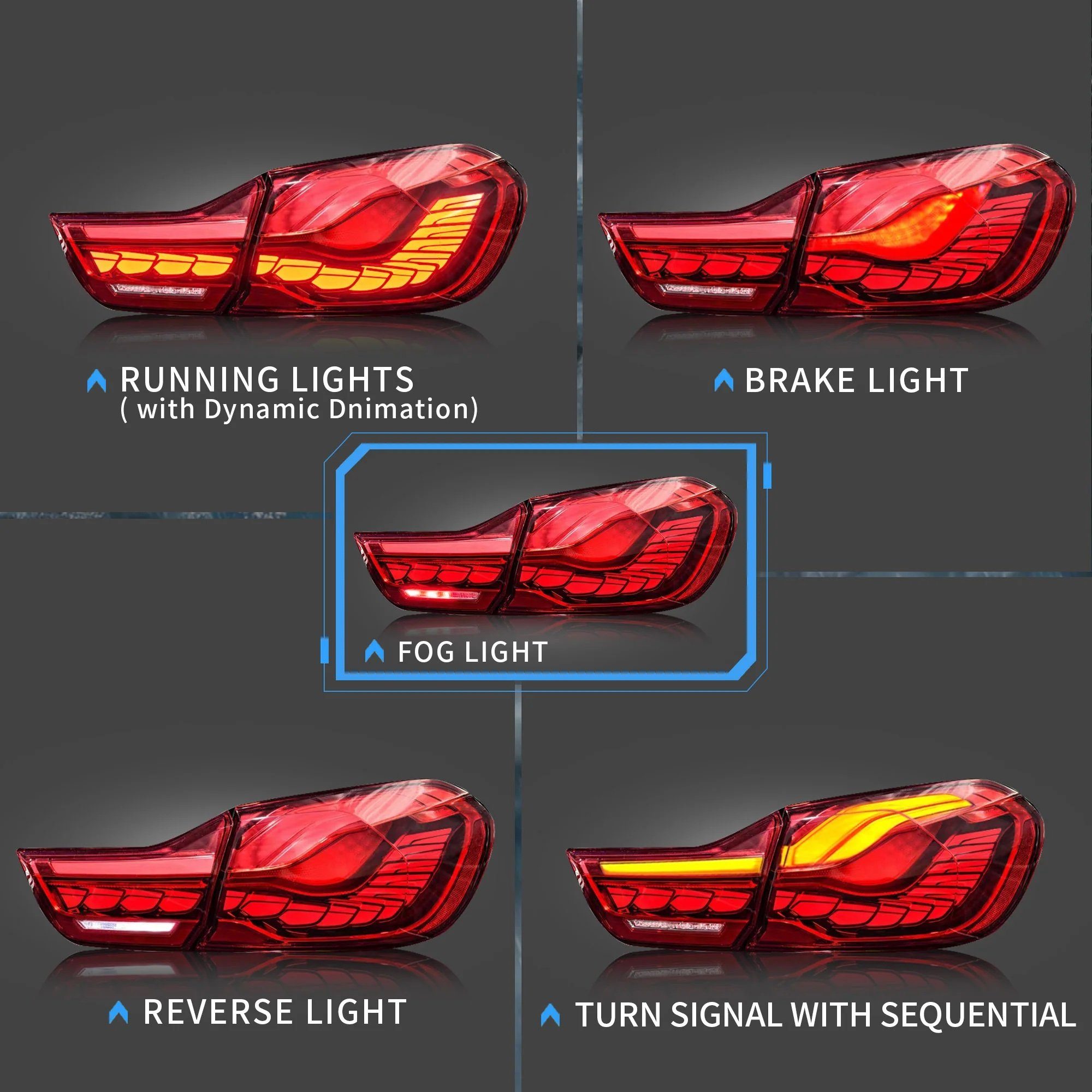 Rückleuchten integriert 2013- F36 Rückleuchte OLED, rot für LED LED, fest Voll LED F33 LLCTOOLS F82 Bj. F32 BMW