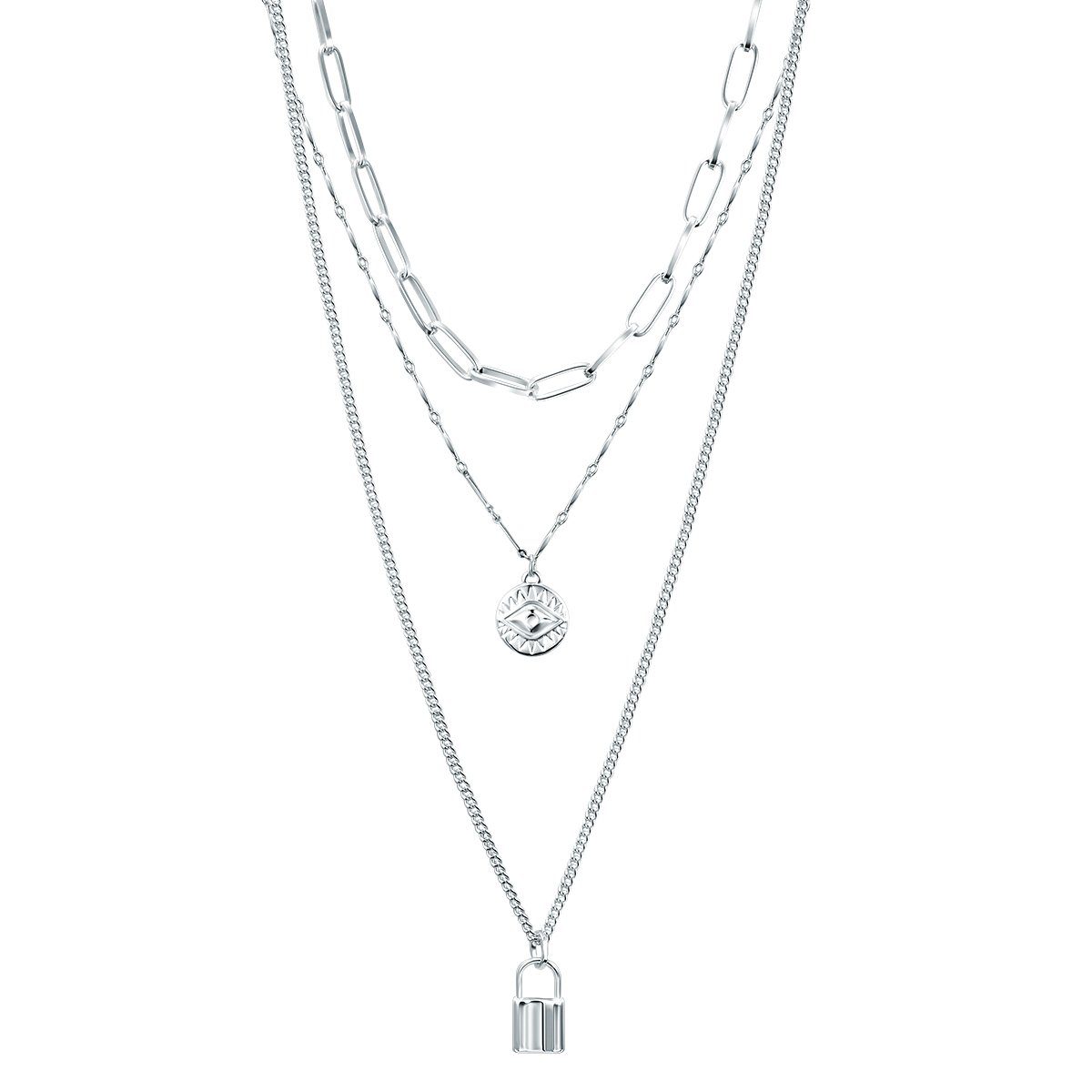 Lulu & Jane Collier Schloss silber, mit Schloss günstig online kaufen
