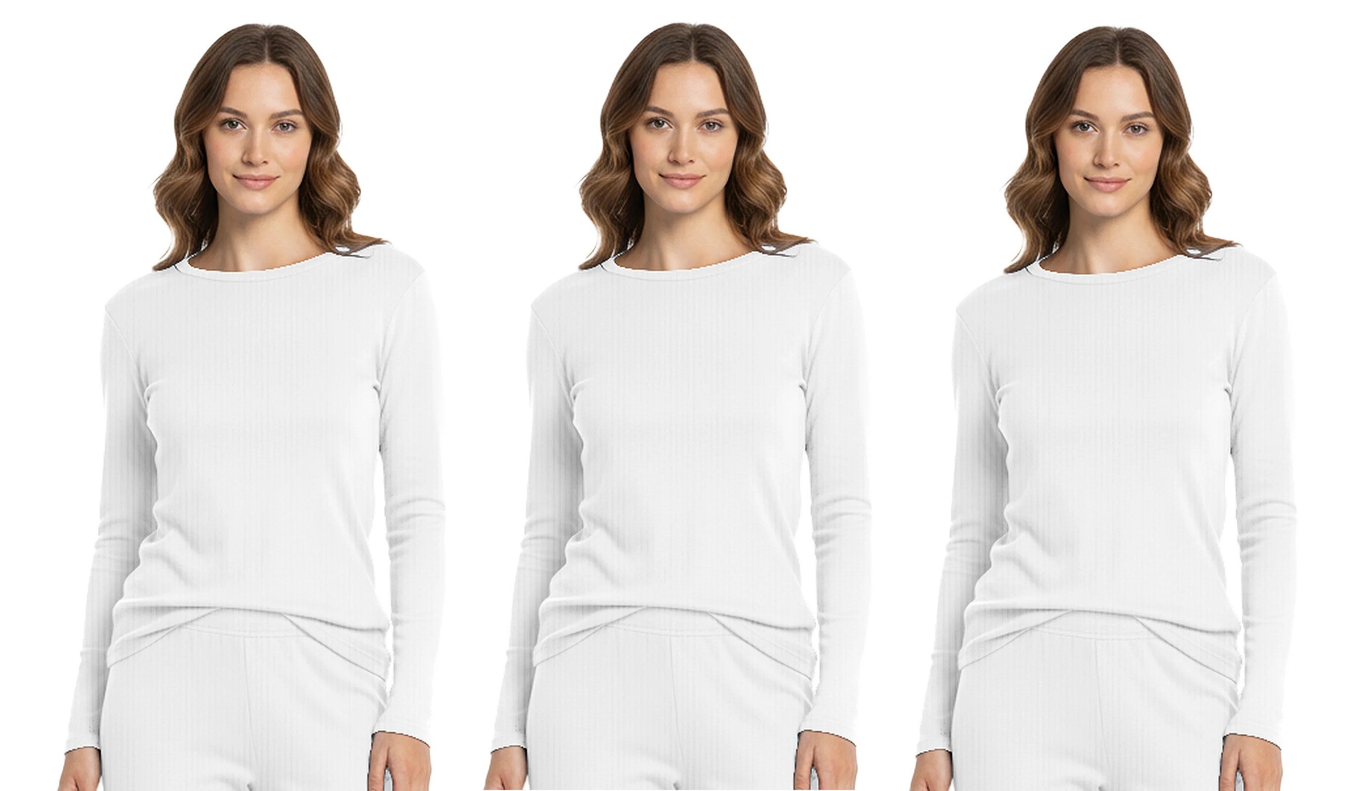 HEAT BOOSTER Thermounterhemd 3 x Damen Unterhemd Thermo Langarm Shirt HEAT BOOSTER 257 Farbe: