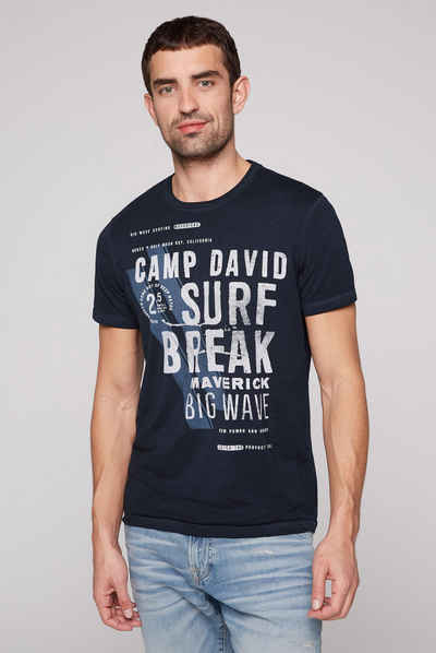 CAMP DAVID T-Shirt in vorgewaschner Optik