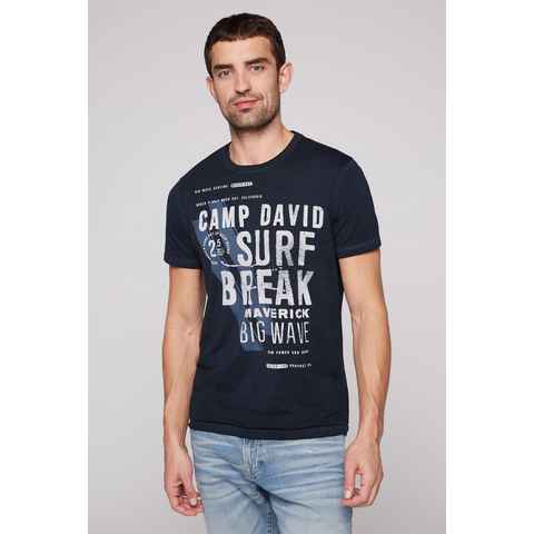 CAMP DAVID T-Shirt in vorgewaschner Optik