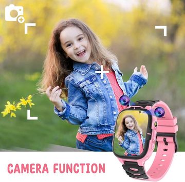 ELEJAFE Smartwatch (Android iOS), Kinder smartwatch 2 kameras wecker taschenlampen mädchen geburtstag