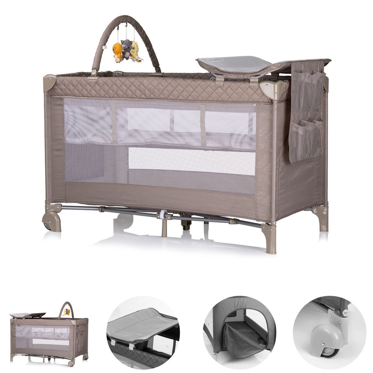 Baby-Reisebett Reisebett Luna 2 Ebenen
