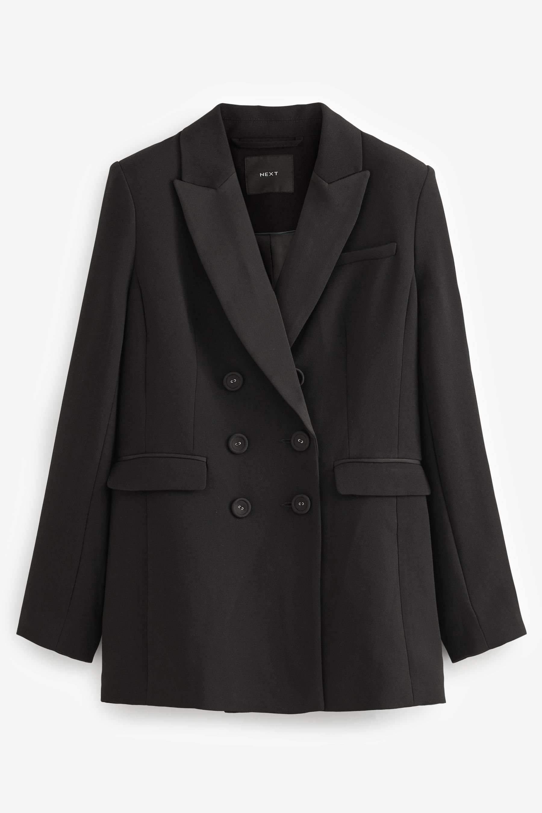Next Jackenblazer Zweireihige Smokingjacke aus Crêpe günstig online kaufen