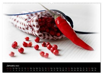 CALVENDO Wandkalender Hot Chili Calendar Great Britain Edition (Premium-Calendar 2023 DIN A2 Landscape)