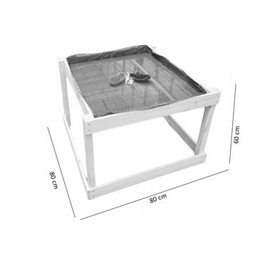 Loggyland Spieltisch Wasser- und Sandspieltisch - Matschtisch, mit Schutzhülle