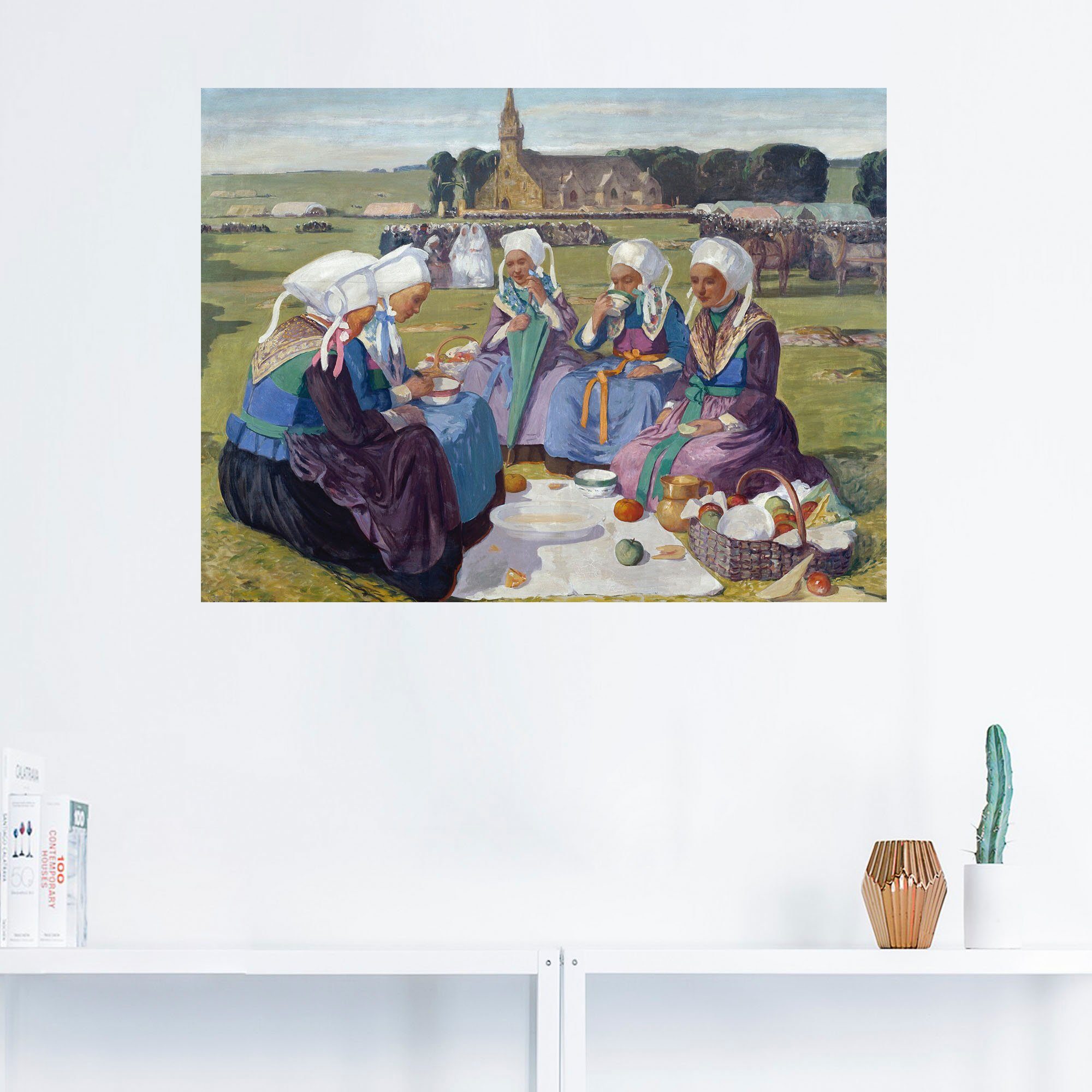Begnadigung, (1 in Alubild, von Leinwandbild, Wandbild Plougastel Frauen Frauen Artland St), von Poster Bilder bei versch. als Wandaufkleber Größen oder