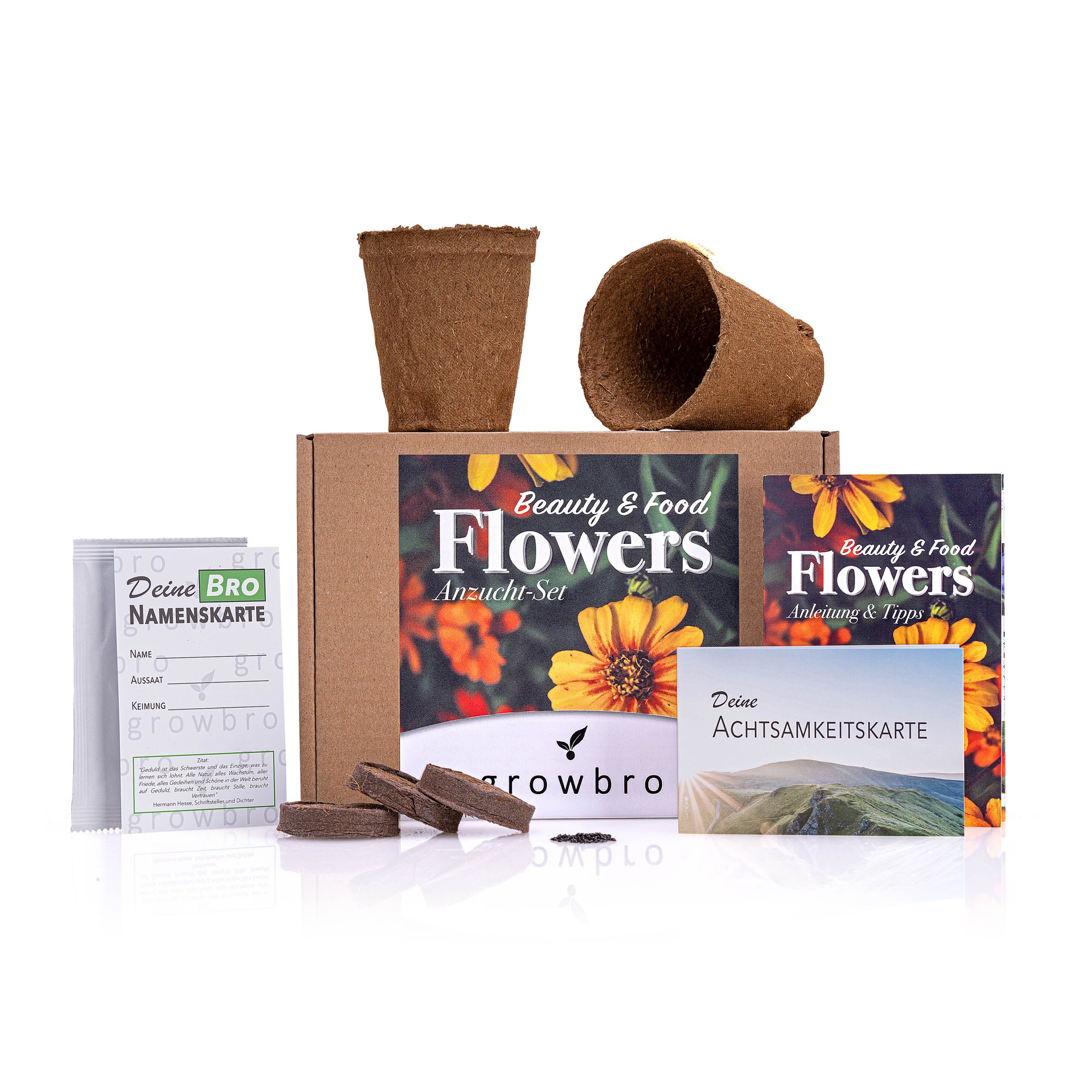 Kunstbonsai FLOWER POWER Essbare Blüten Anzucht-Set, günstig online kaufen