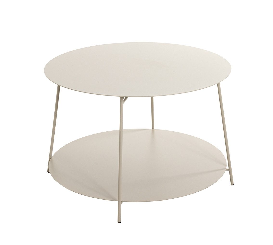 HAKU Couchtisch in grau (Kaschmirgrau), Stahlrohr, Metall - 40x65cm (HxD)