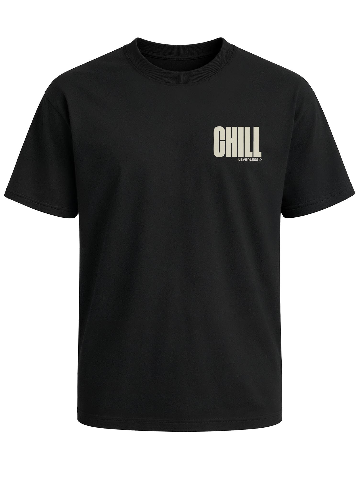 Neverless Oversize-Shirt Herren T-Shirt - Palmen Design Chill - Oversized Relaxed Fit mit Print