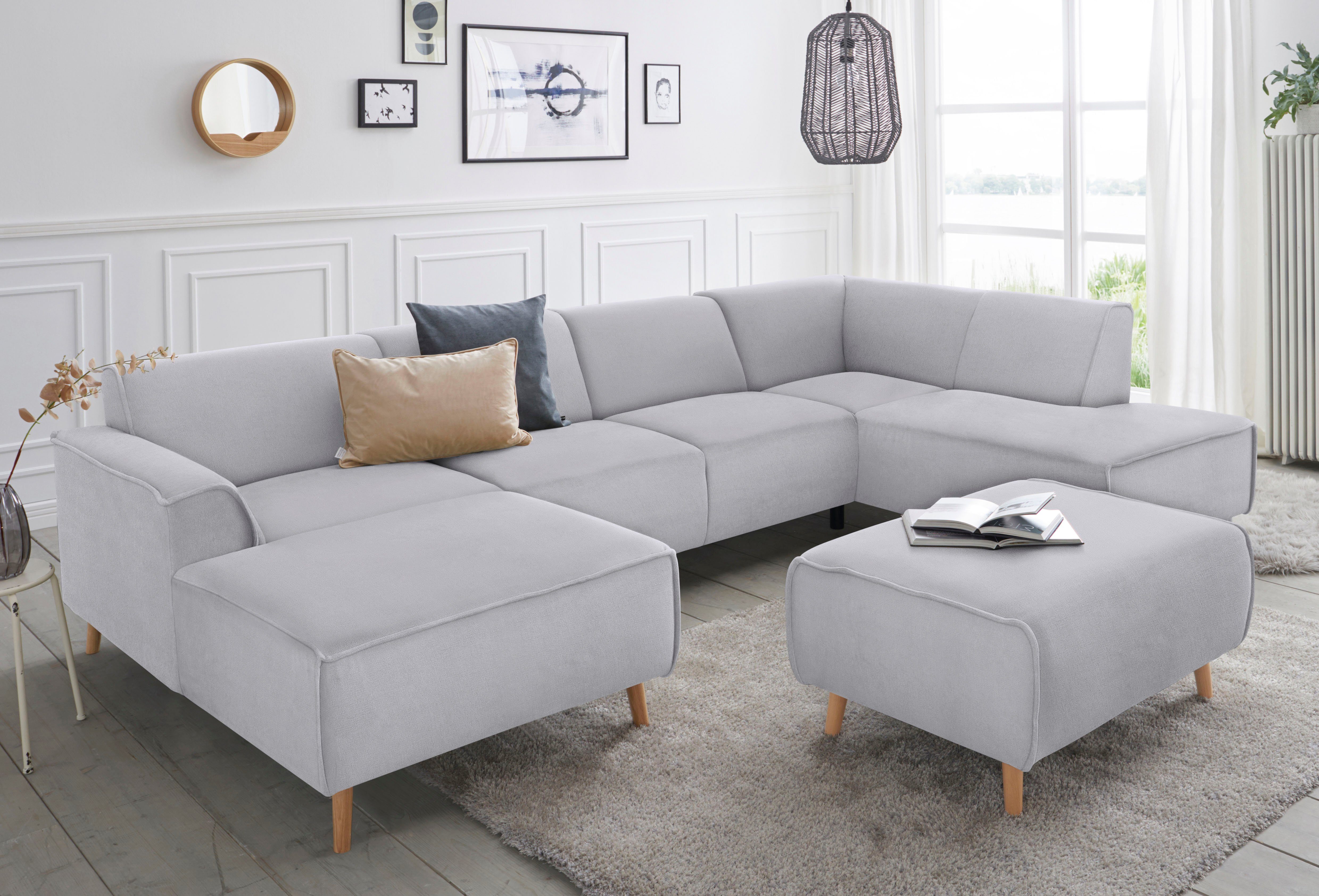 andas Wohnlandschaft "Janek Scandic Design, elegant und zeitlos U-Form", mi günstig online kaufen