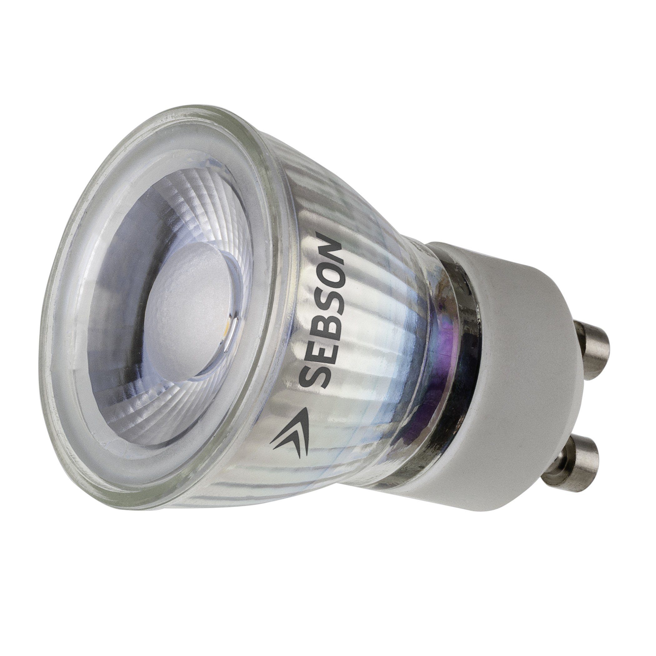 Durchmesser, 35mm LED-Leuchtmittel SEBSON 46°, GU10 Lampe 3W 250lm, warmweiß LED Spot 230V