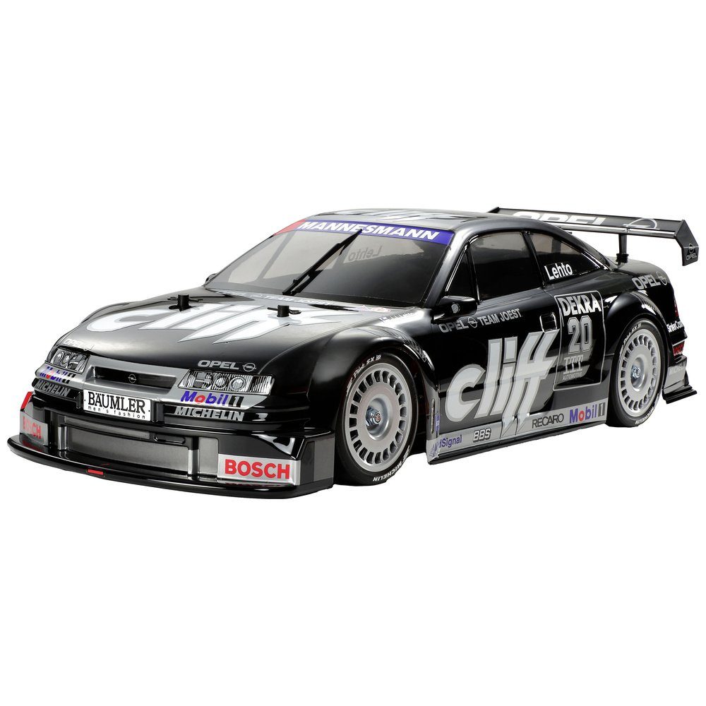 Tamiya RC-Auto Tamiya Opel Calibra V6 Cliff Schwarz Brushed 1:10 RC Modellauto Elekt
