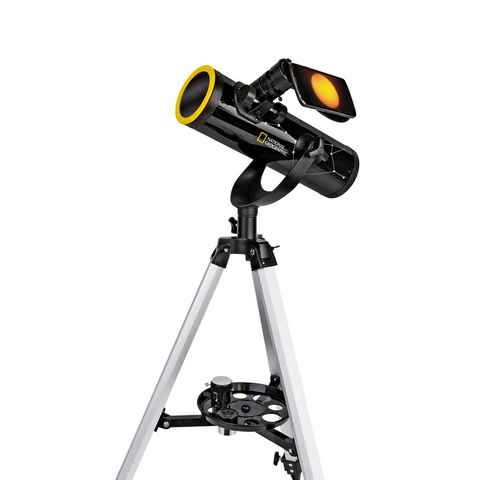 NATIONAL GEOGRAPHIC Teleskop 76/350 mit Sonnenfilter und Smartphone-Halter