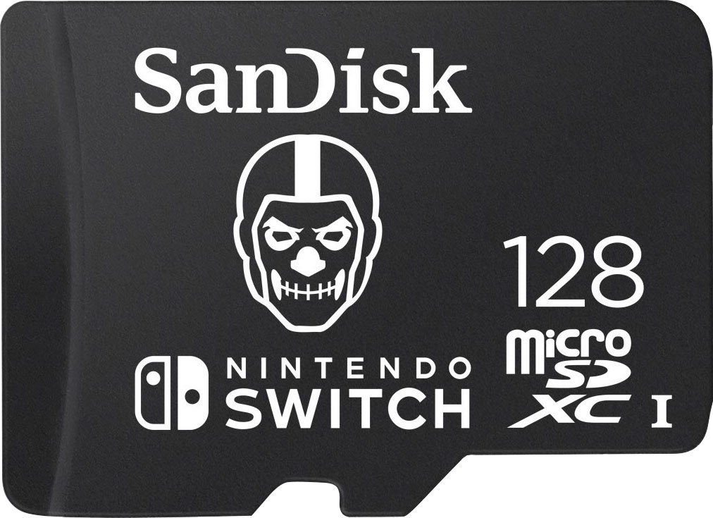 Sandisk microSDXC Extreme 128GB Fortnite Edition, Skull Trooper Speicherkarte (128 GB, UHS-I Class 10, 100 MB/s Lesegeschwindigkeit)