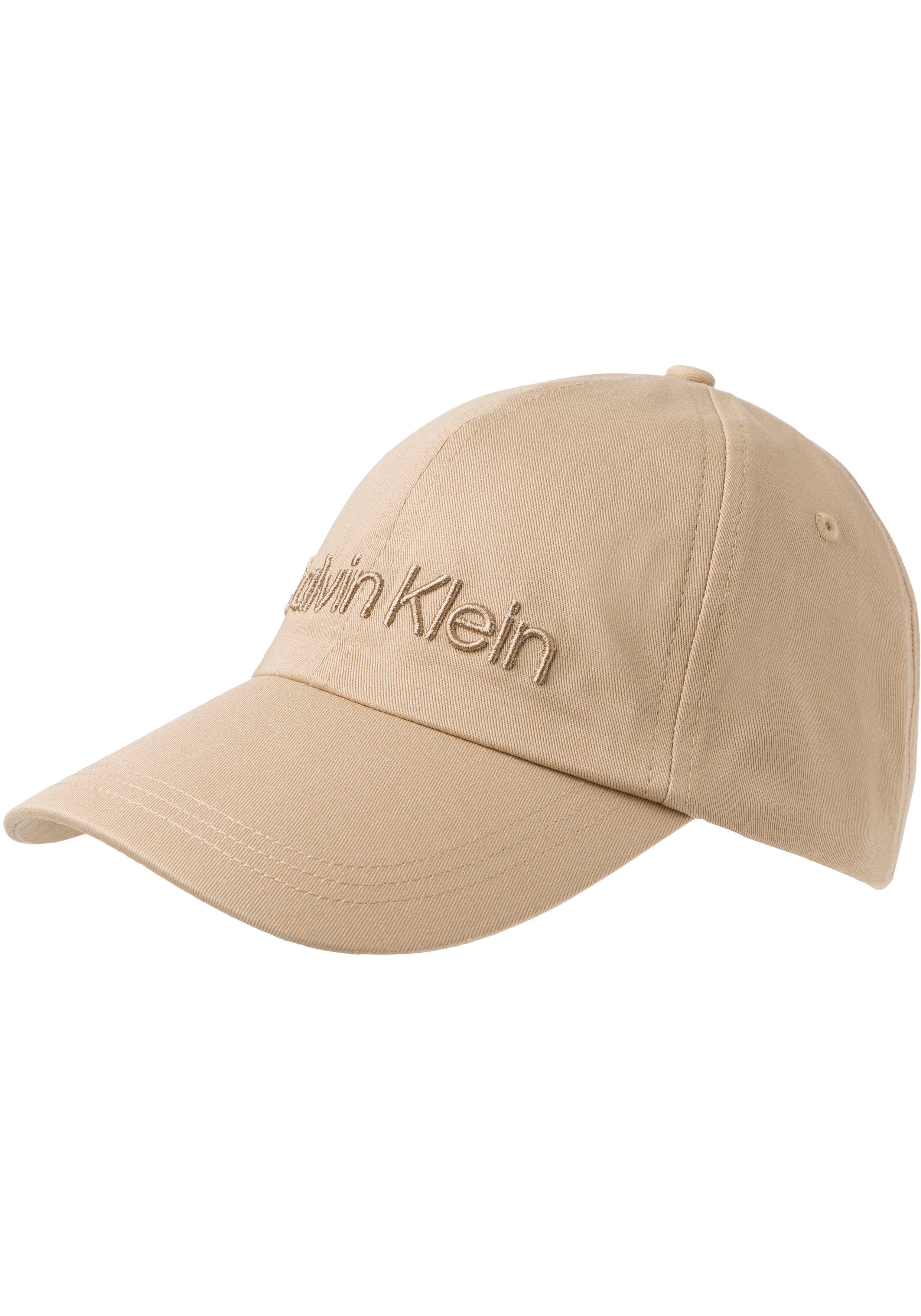 Calvin Klein Baseball Cap CALVIN EMBROIDERY BB CAP mit Klemmverschluss Travertine | Baseball Caps