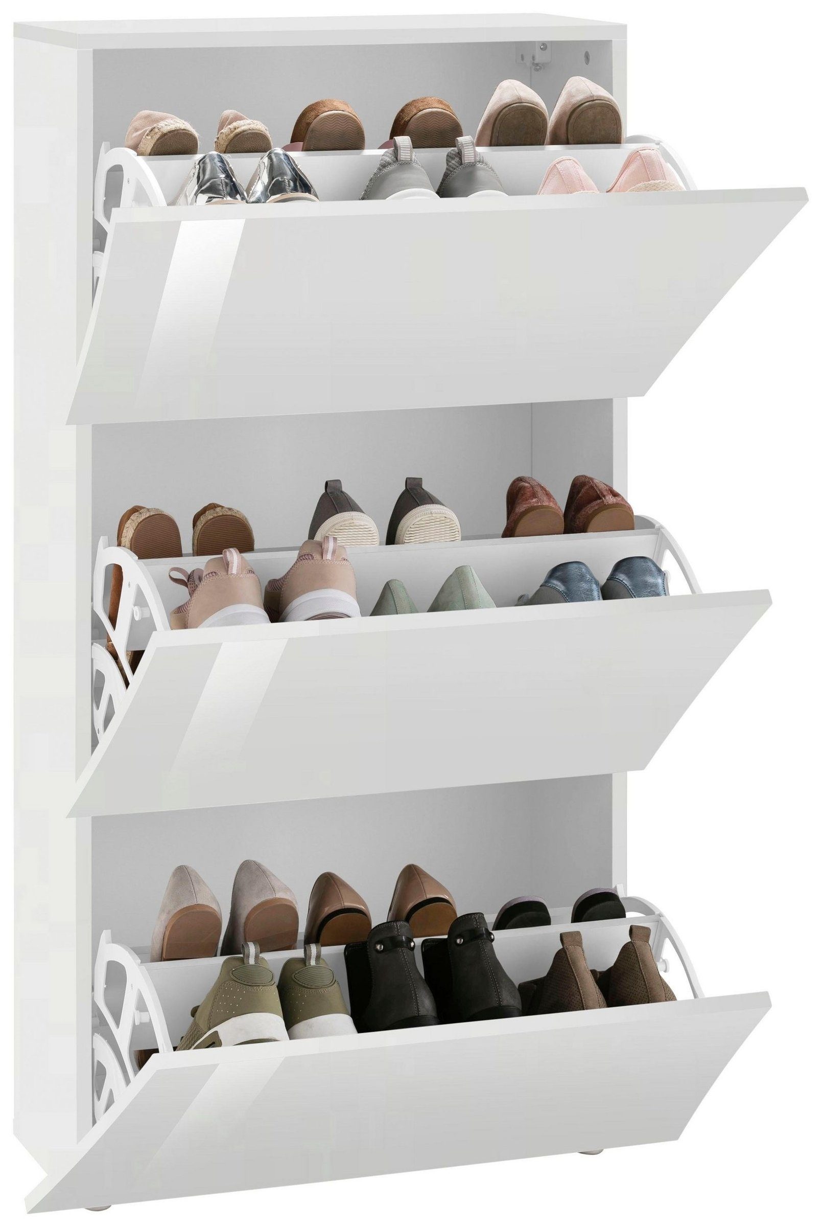 möbelando Schuhschrank Arona 71 x 121.5 x 26.6 cm (B/H/T)