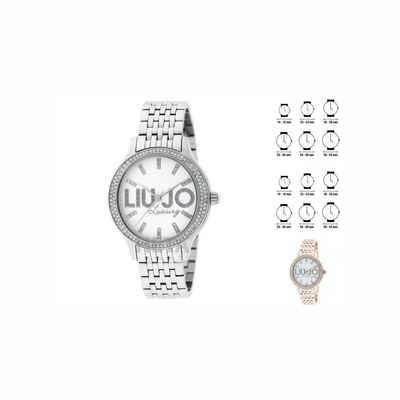 Liu Jo Quarzuhr »Damen-Edelstahl Armbanduhr Uhr LiuJo TLJ7 38 mm Quarzuhr Armbanduhr Uhr Silberfarben«