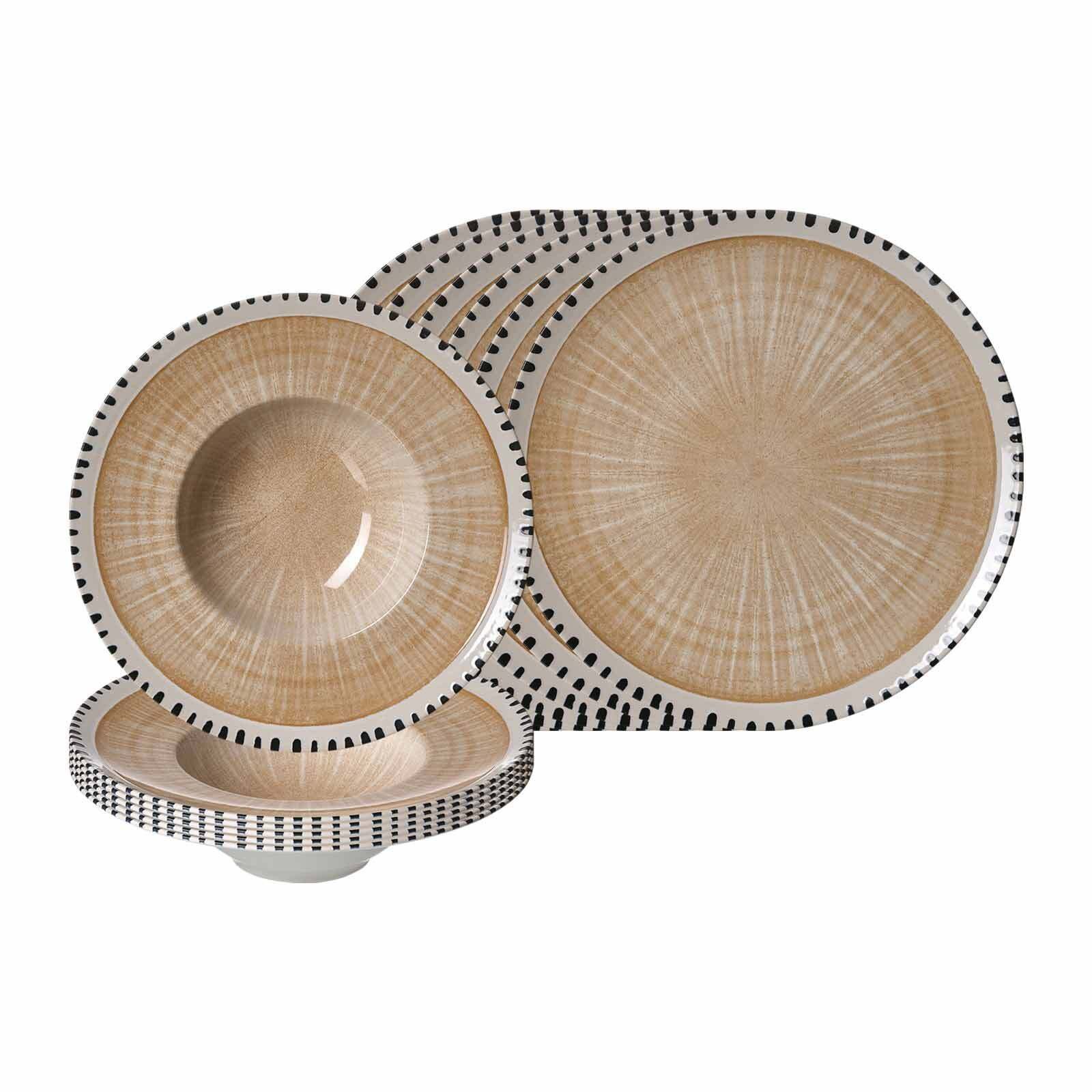 Tafelservice Natura Pizza- und Pasta-Set 12er Set