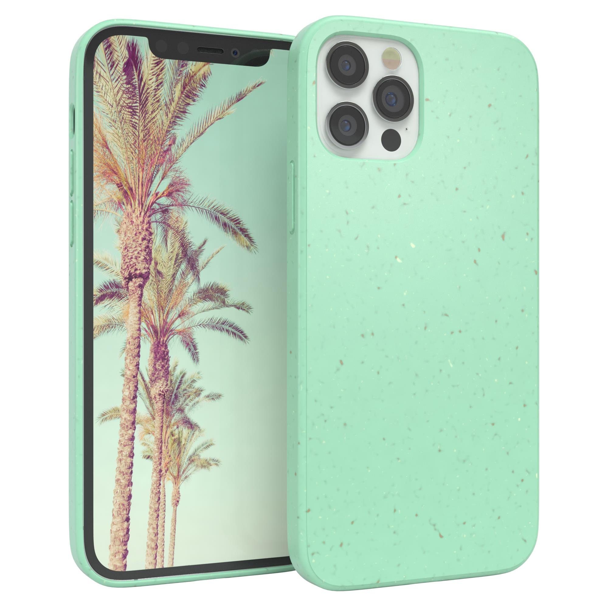 EAZY CASE Handyhülle Bio Case für Apple iPhone 12 / iPhone 12 Pro 6,1 Zoll, Slimcover aus Pflanzenfasern Schutzhülle kratzfest phone case Grün