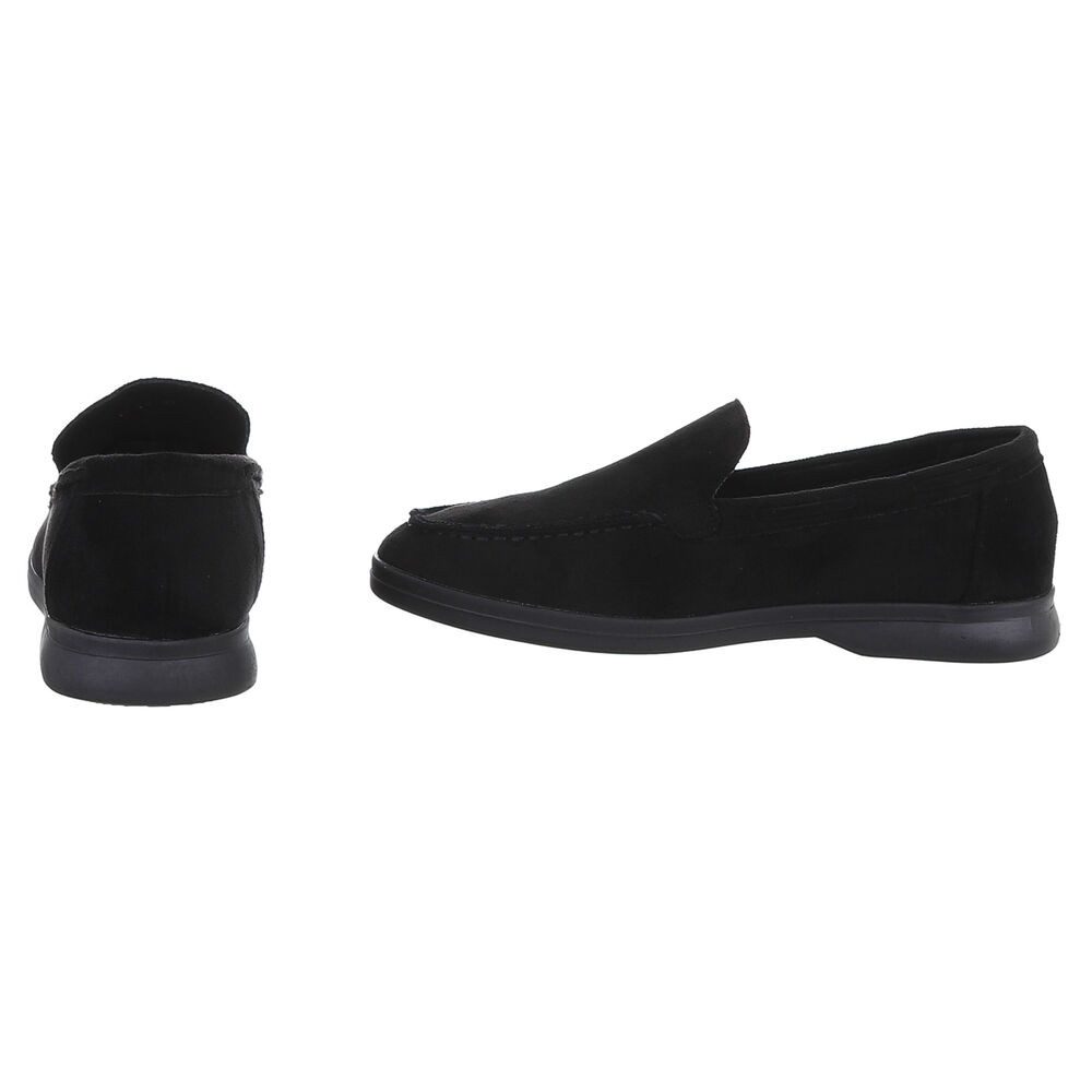 Ital-Design Eleganter Damen Slip-On Schuh mit hohem Tragekomfort Slipper (90927398) Blockabsatz Mokassins in Schwarz – Bild 5 von 5