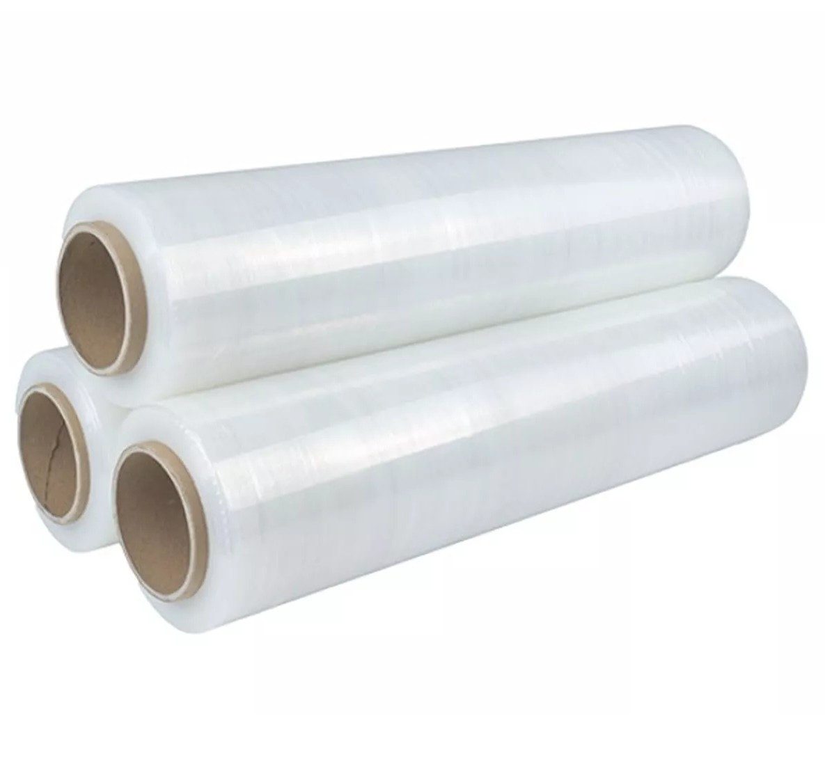 Klebeband 3 Rollen - Stretchfolie 500mm x 290m 23my - Palettenfolie, Verpackungs