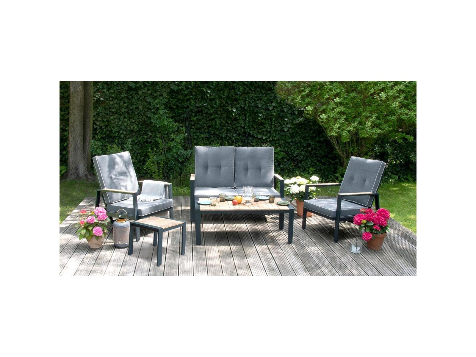 Green Spirit Loungeset Gartenmöbel Set Tomar, (Set, 5tlg), Sessel mit