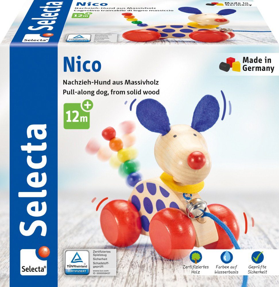 Selecta Nachziehtier Nico, Nachzieh-Hund, 12 cm, Made in Germany günstig online kaufen