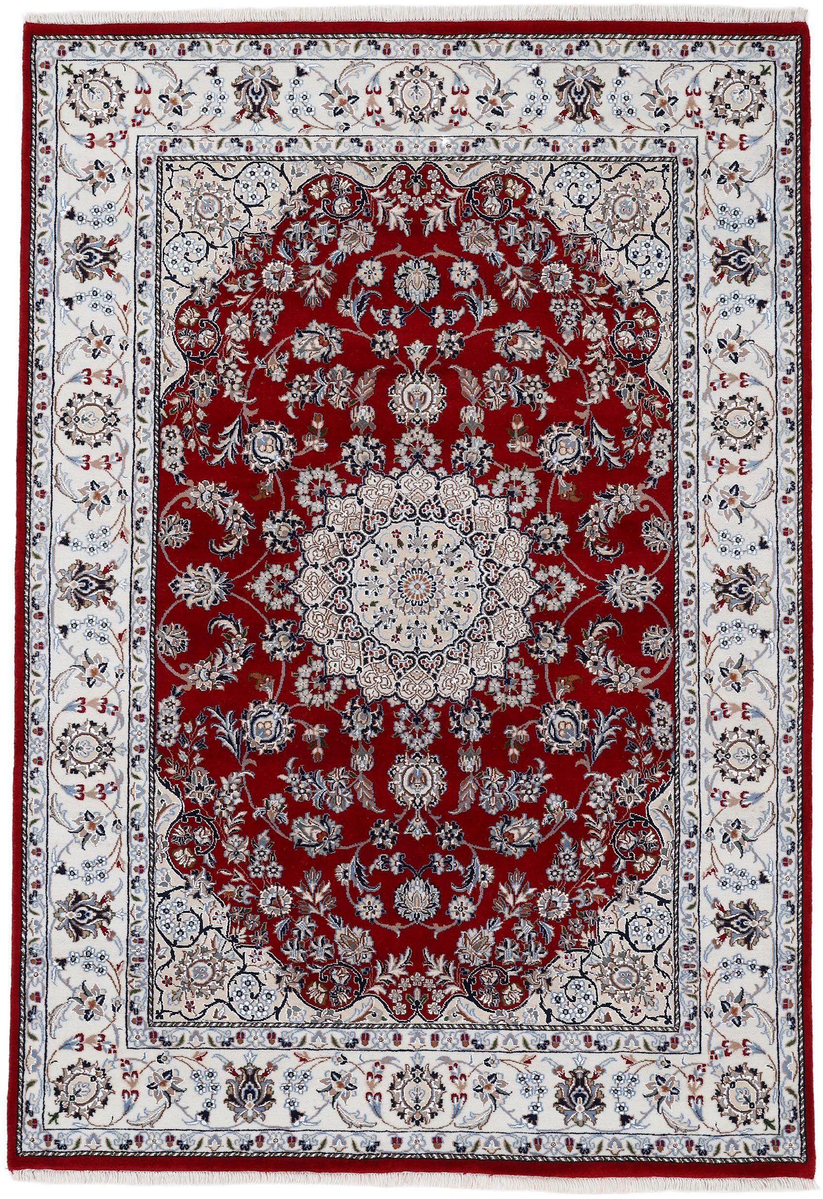 Woven Arts Orientteppich Nain, auch als Läufer, rechteckig, Höhe: 15 mm, handgeknüpft, mit Fransen, reine Wolle, Wohnzimmer