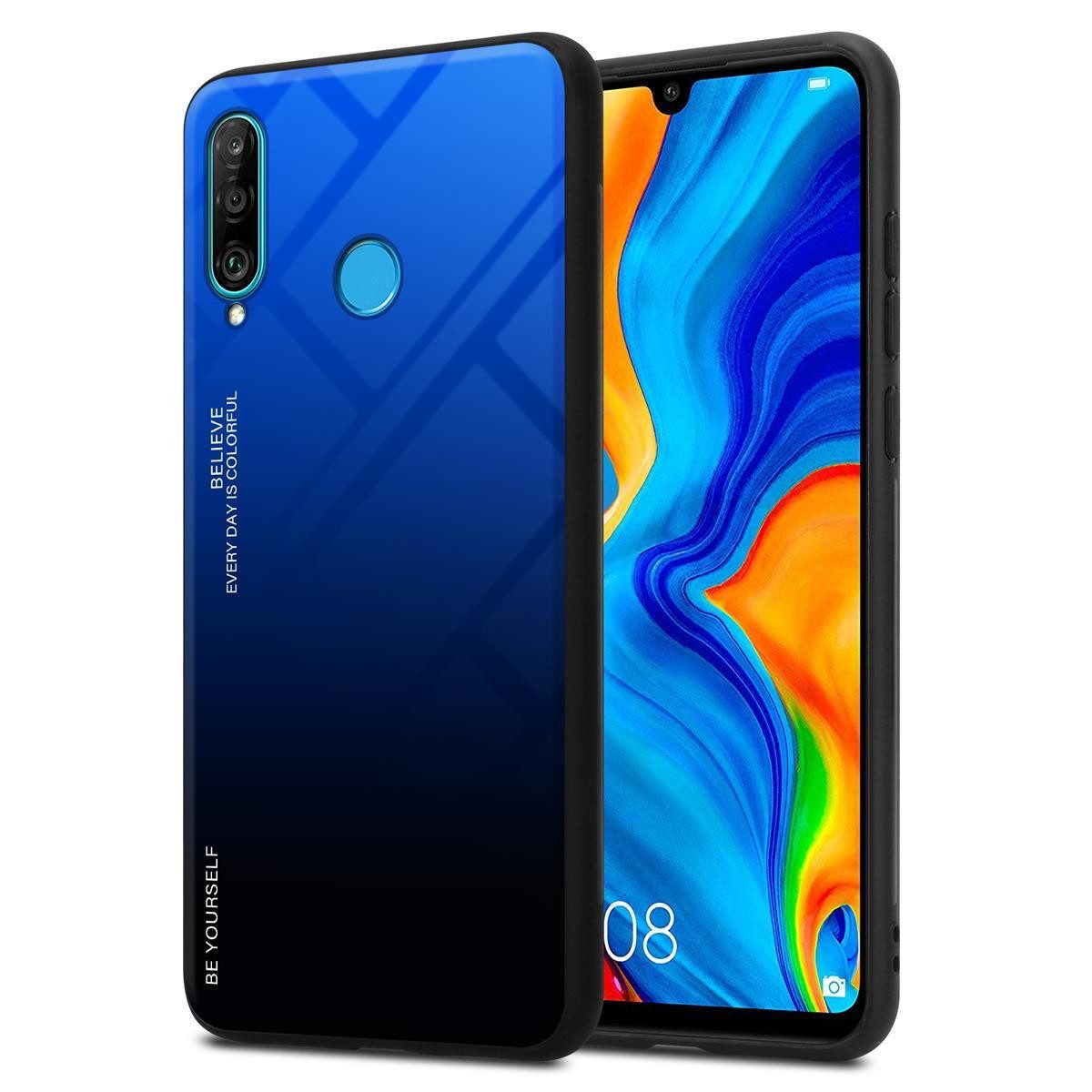 Cadorabo Handyhülle für Huawei P30 LITE Hülle Huawei P30 LITE, Robustes Hard Case - Handy Schutzhülle - Hülle - Back Cover Bumper