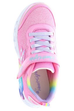 Skechers 303751L/PKMT S Lights-Infinite Heart Lights-Love Prism Pink/Multi Sneaker Lichter können am Klettriemen an- und ausgeschalten werden