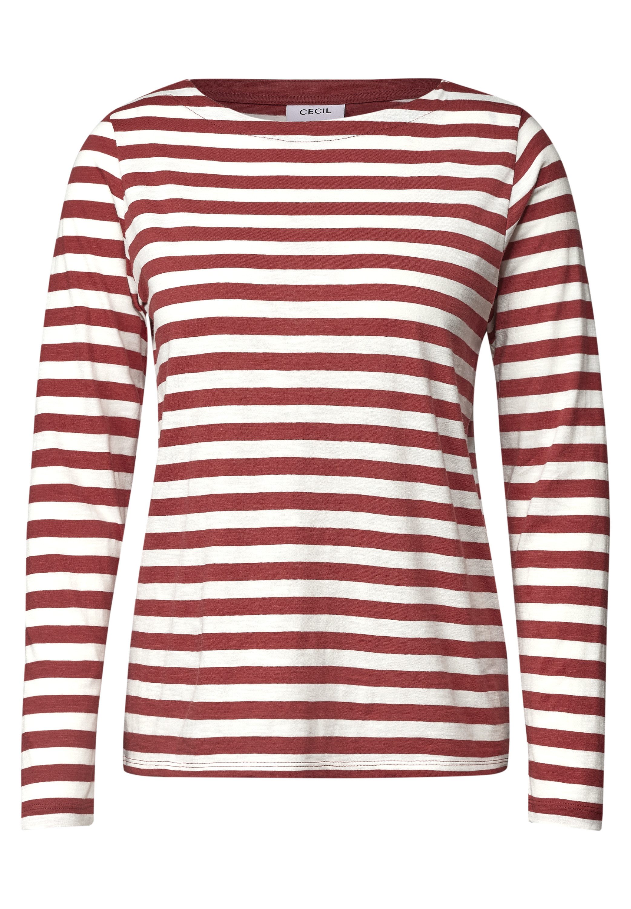 CECIL Langarmshirt aus reiner Baumwolle – Bild 4 von 5