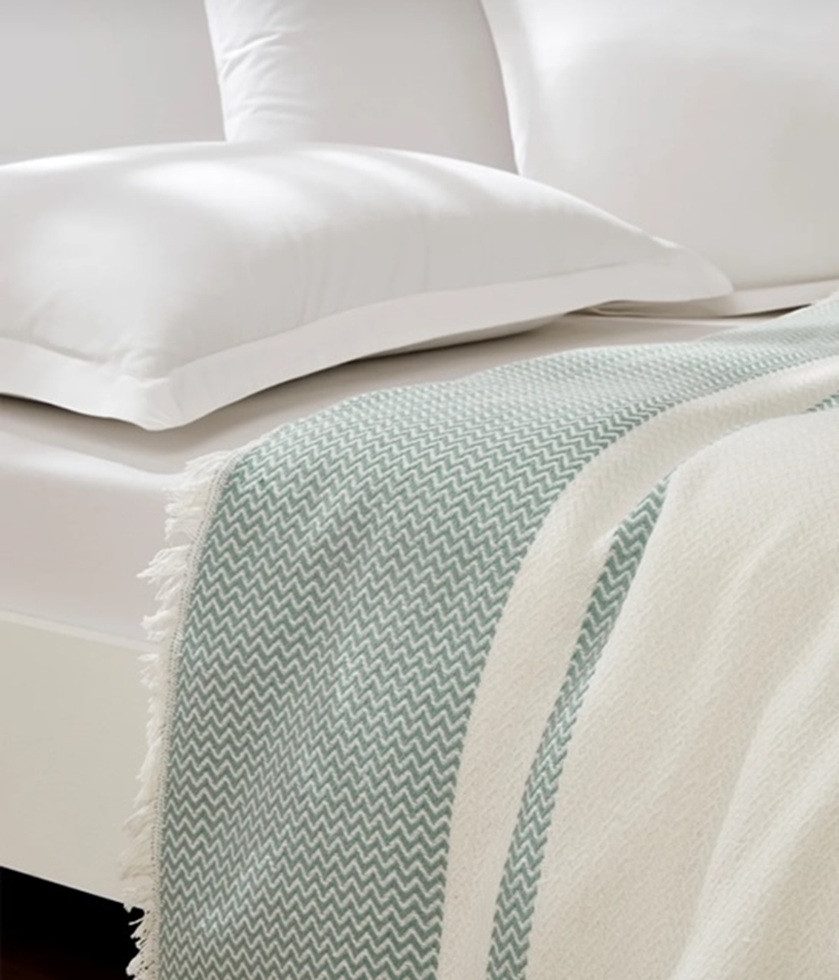 Wohndecke Wohndecke aus Biobaumwolle Light Stripe günstig online kaufen