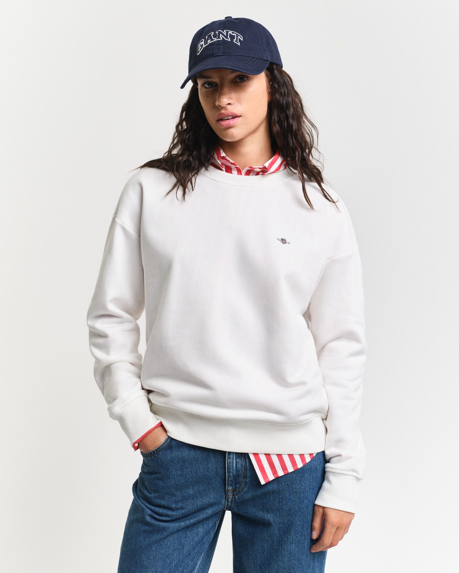 Gant Sweatshirt SHIELD C-NECK SWEAT Grafische günstig online kaufen