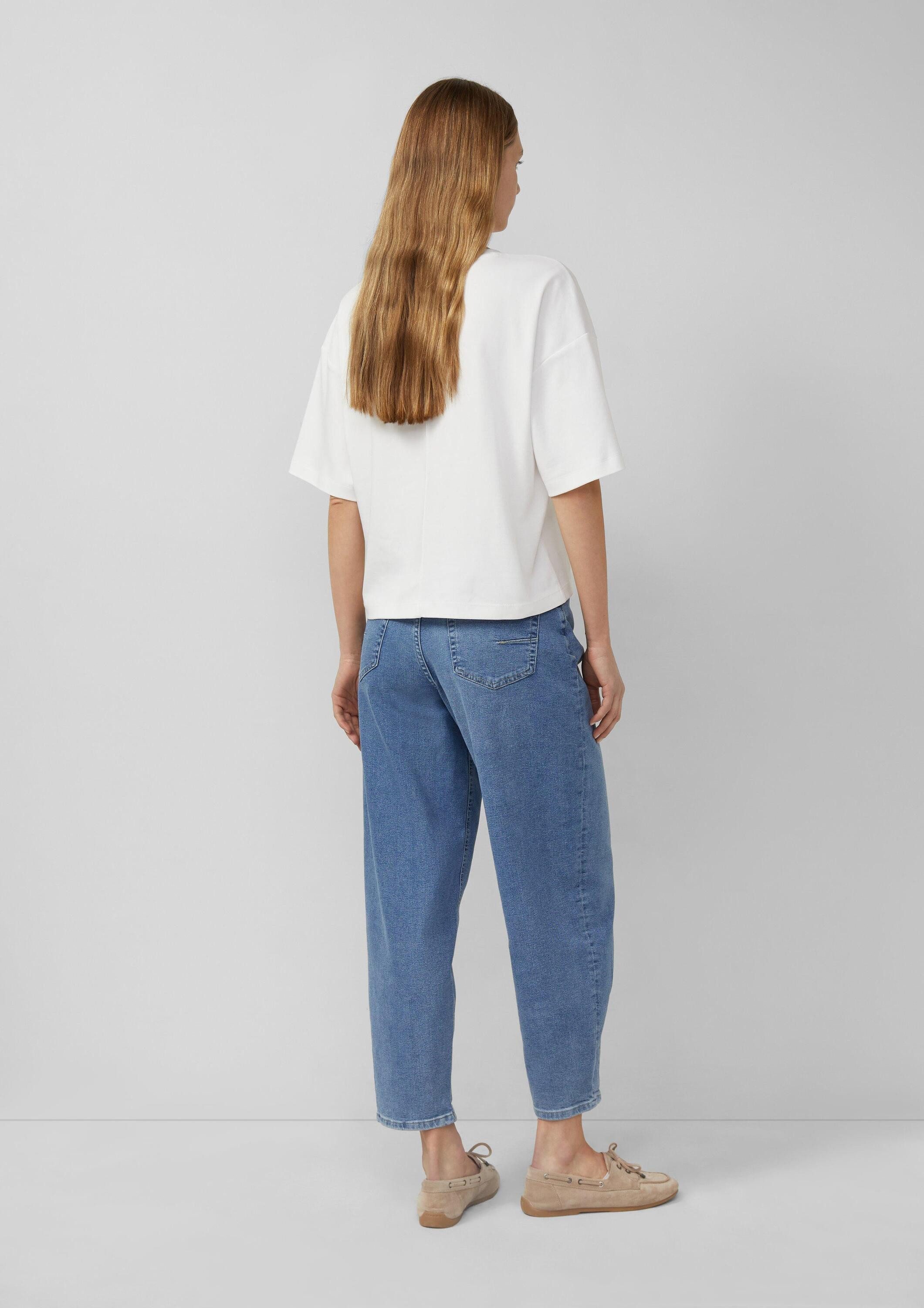 s.Oliver Kurzarmshirt T-Shirt Oversized T-Shirt aus Baumwoll-Interlockjersey